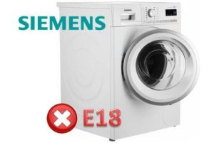 Lỗi E18 Trong Máy Giặt Siemens