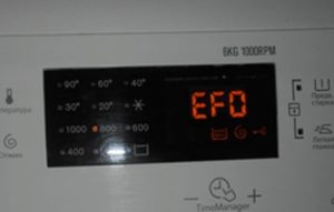 Loi Efo Trong May Giat Electrolux 286