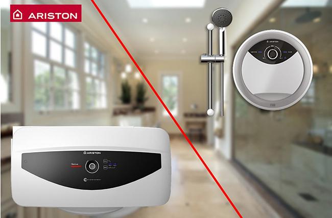 Máy Nước Nóng Trực Tiếp (Bên Phải) Và Gián Tiếp