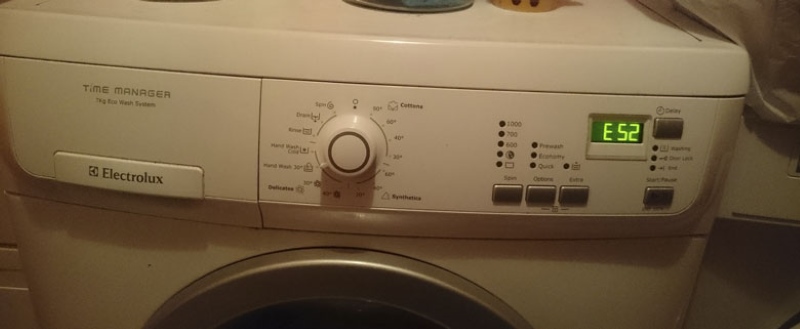 Lỗi E52 Máy Giặt Electrolux Là Lỗi Gì? Lỗi E52 Máy Giặt Electrolux Là Lỗi Gì?
