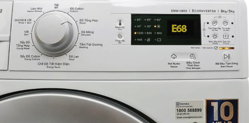 Lỗi E68 Máy Giặt Electrolux Là Bị Gì? Lỗi E68 Máy Giặt Electrolux Là Bị Gì?