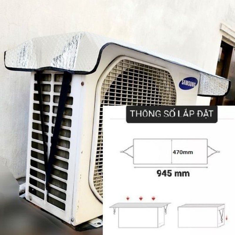 Sử Dụng Tấm Bạc Cách Nhiệt Để Bọc Dàn Nóng Của Điều Hòa Vào Mùa Hè Sử Dụng Tấm Bạc Cách Nhiệt Để Bọc Dàn Nóng Của Điều Hòa Vào Mùa Hè