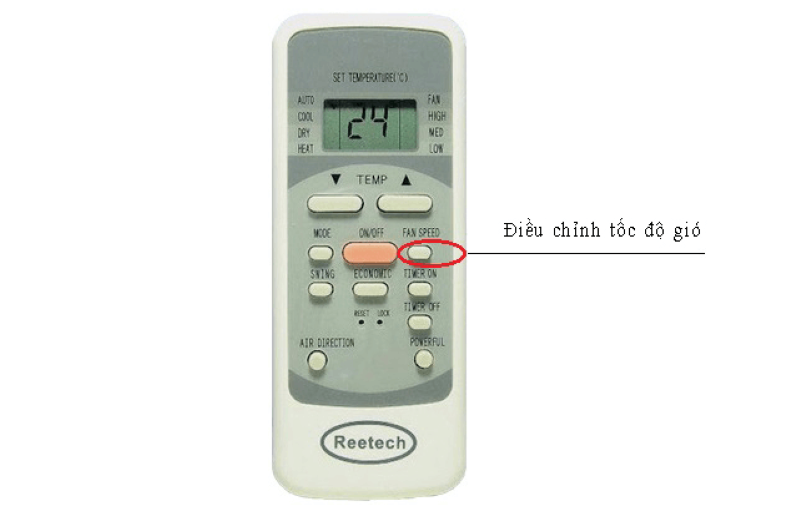 Điều Chỉnh Tốc Độ Quạt (Fan Speed) Của Điều Hòa Reetech Điều Chỉnh Tốc Độ Quạt (Fan Speed) Của Điều Hòa Reetech
