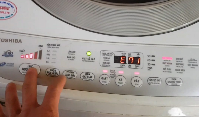 Lỗi E71 Máy Giặt Toshiba Là Bị Gì? Lỗi E71 Máy Giặt Toshiba Là Bị Gì?