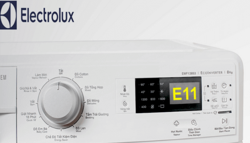 Lỗi E11 Máy Giặt Electrolux Là Bị Gì? Lỗi E11 Máy Giặt Electrolux Là Bị Gì?