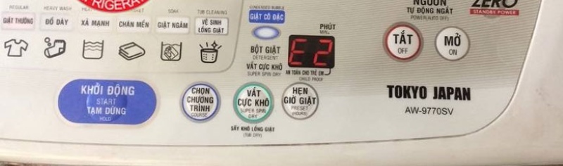 Máy Giặt Toshiba Báo Lỗi E2 Là Bị Gì? Máy Giặt Toshiba Báo Lỗi E2 Là Bị Gì?