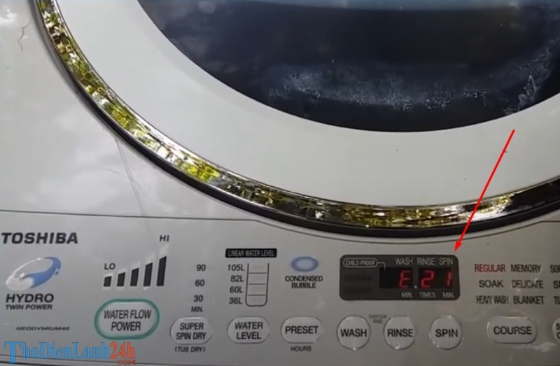 Máy Giặt Toshiba Lỗi E21 Là Lỗi Gì? Máy Giặt Toshiba Lỗi E21 Là Lỗi Gì?