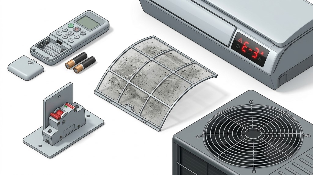 Bước Tự Kiểm Tra Điều Hòa Trước Khi Gọi Thợ Sửa Tại Hoài Đức, Ảnh Ai 3D