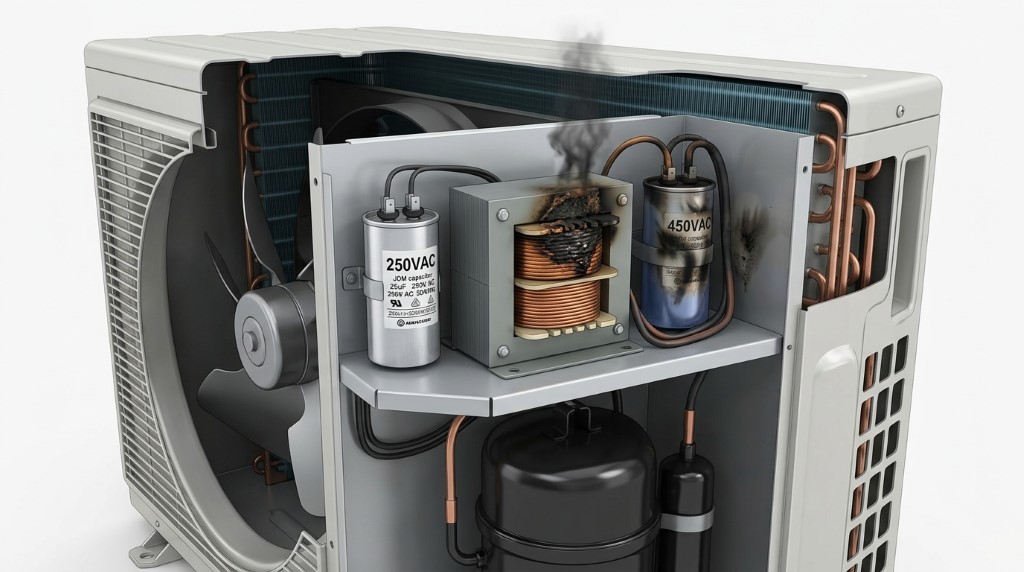 Kinh Nghiệm Sửa Máy Lạnh Nội Địa Nhật 110V - Linh Kiện Thay Thế Và Mạch Điện Đặc Thù. Pic By Ai
