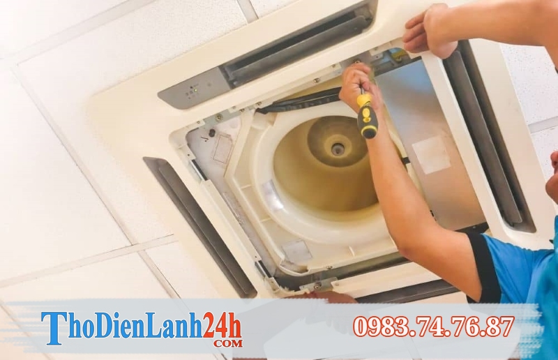 Quy Trình Sửa Chữa Điều Hòa Âm Trần Tại Thodienlanh24H