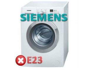 Lỗi E23 Trong Máy Giặt Siemens