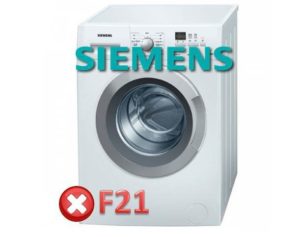 Lỗi F21 Trong Máy Giặt Siemens