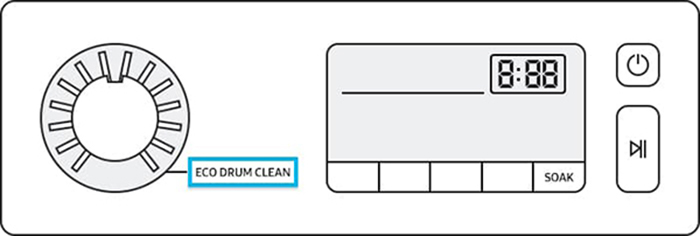 Nhấn Nút Bắt Đầu / Tạm Dừng Để Bắt Đầu Chu Trình Eco Drum Clean. Nhấn Nút Bắt Đầu / Tạm Dừng Để Bắt Đầu Chu Trình Eco Drum Clean.